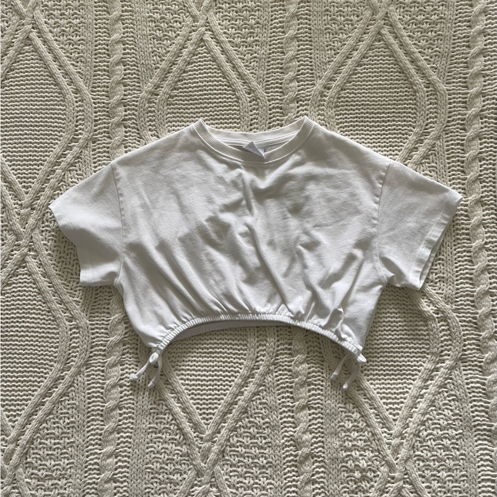 ZARA! T-SHIRT WITH BOWS, WHITE - 9 YEARS (52,8 INCHES)